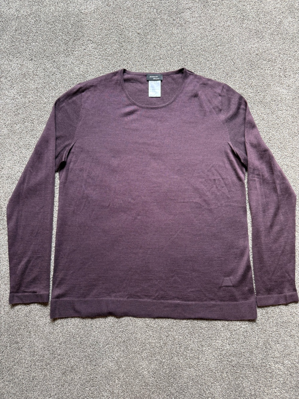 Akris Women's Cashmere and Silk Crewneck Sweater in Plum